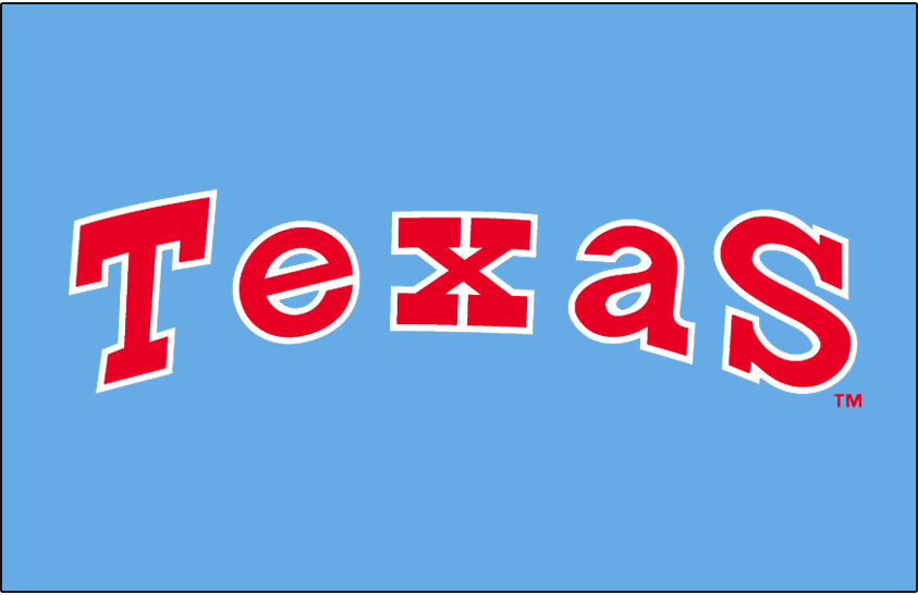 Texas Rangers 1976-1982 Jersey Logo iron on transfers for T-shirts